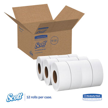 Scott® Essential 100% Recycled Fiber Jrt Bathroom Tissue For Business, Septic Safe, 2-ply, White, 1000 Ft, 12 Rolls-carton freeshipping - TVN Wholesale
